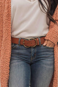 Piper Double Buckle Belt (Tan)
