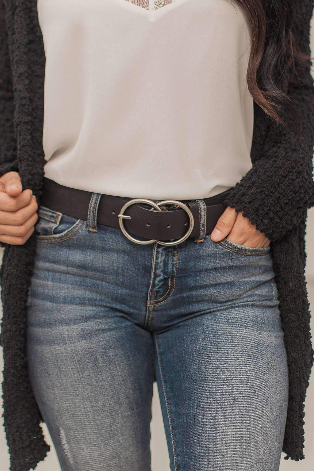 Piper Double Buckle Belt (Black)
