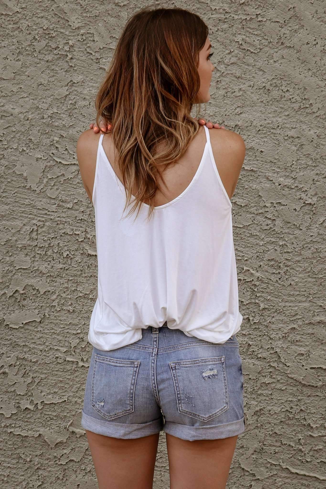 "On Summer Break" Denim Shorts (Light Wash)
