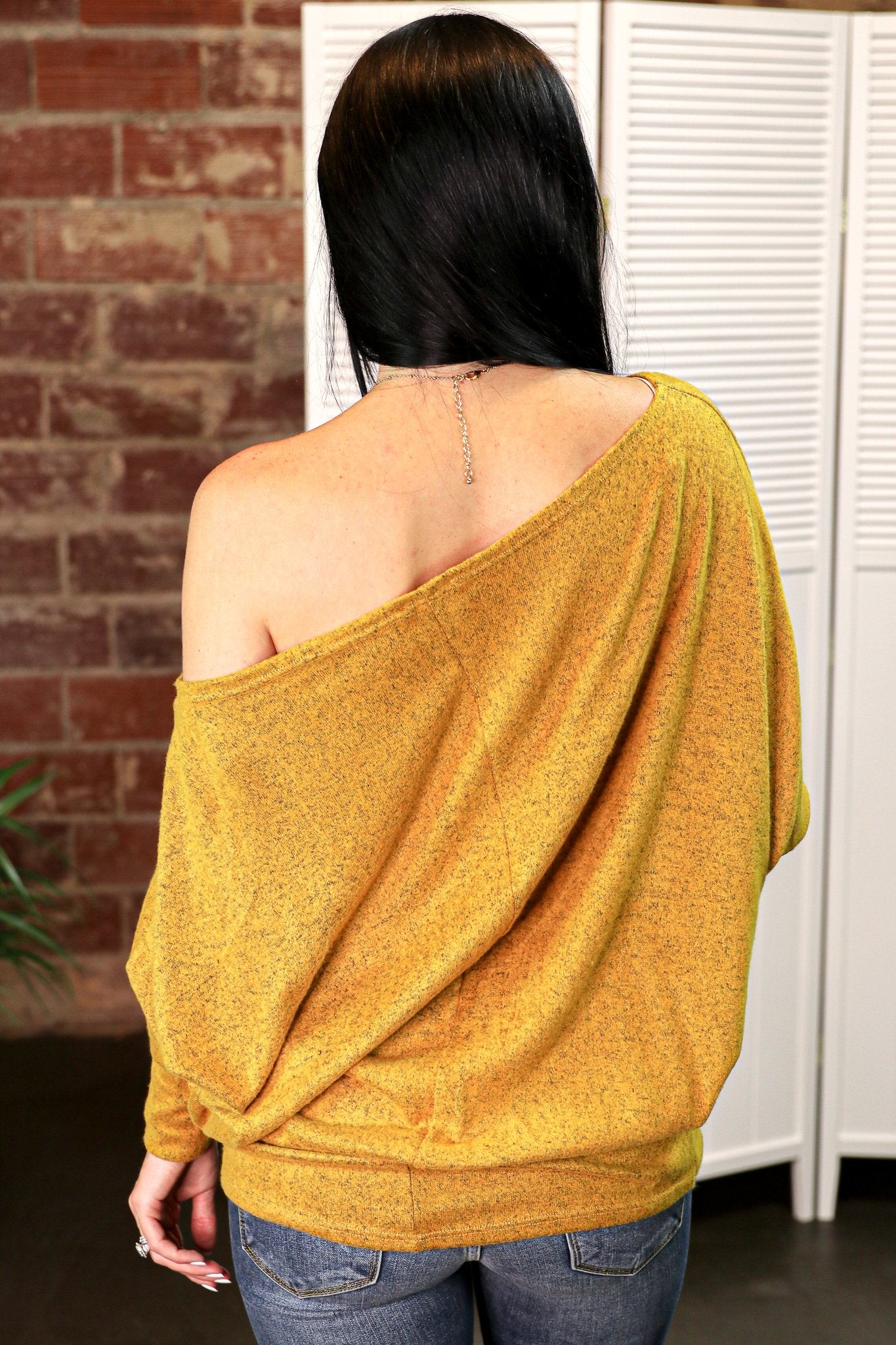 "More Than You" Dolman Top (Mustard)