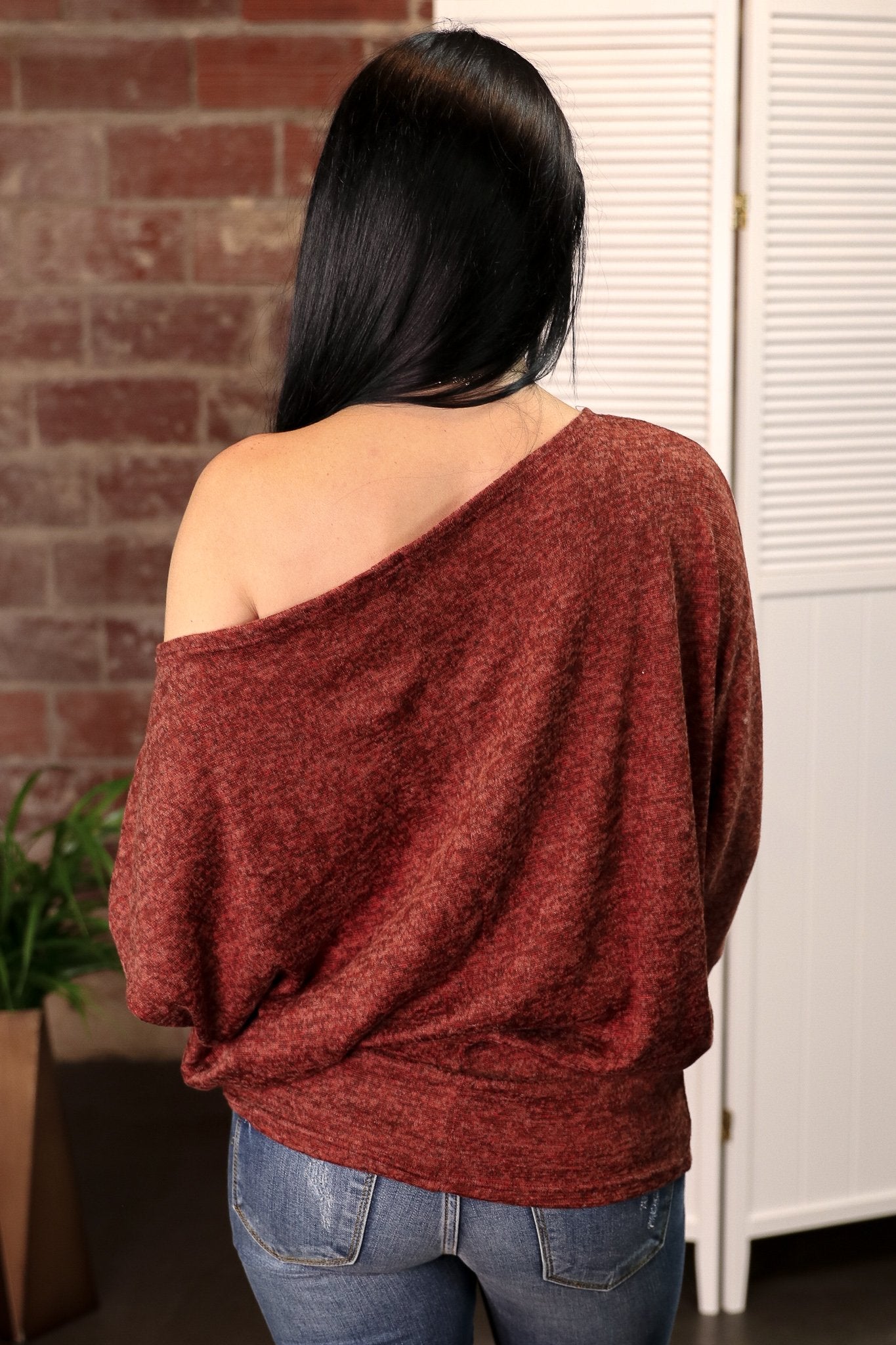 "More Than You" Dolman Top (Rust)