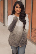 "Warm Fuzzy Feeling" Furry Sweater (Ash Grey)