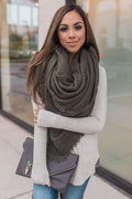 Harvest Season Scarf (Olive)