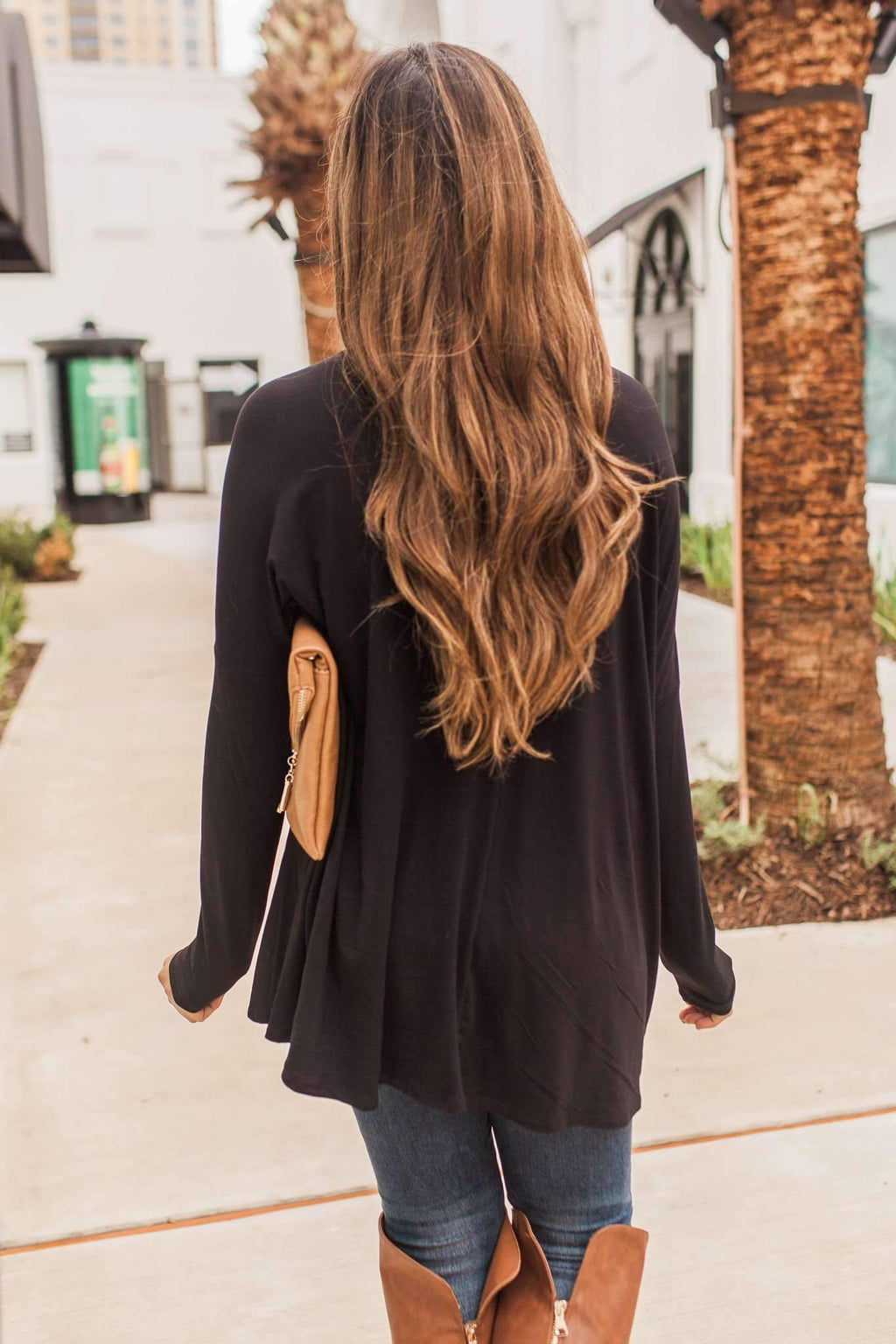 "Ease My Mind" Piko Top (Black)