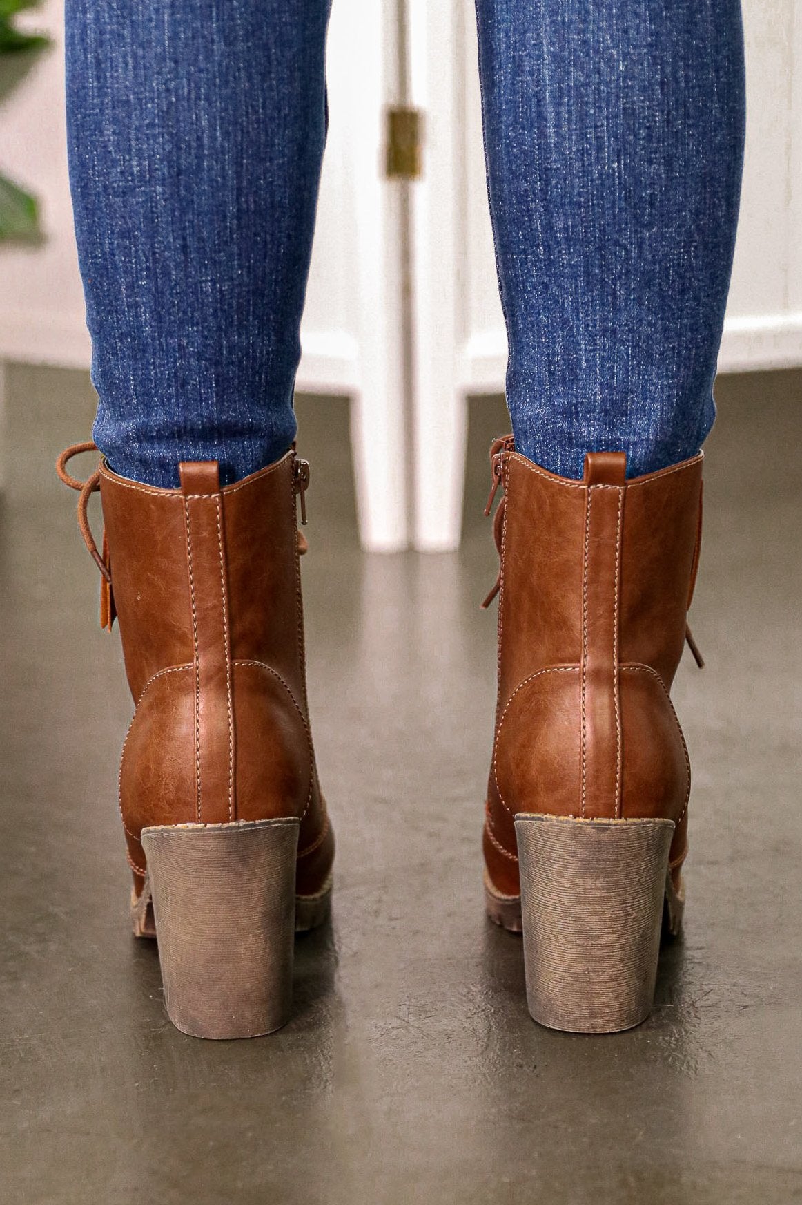 "Take A Hike" Lace Up Booties