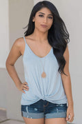 "Twist The Story" Tank Top (Blue Rain)