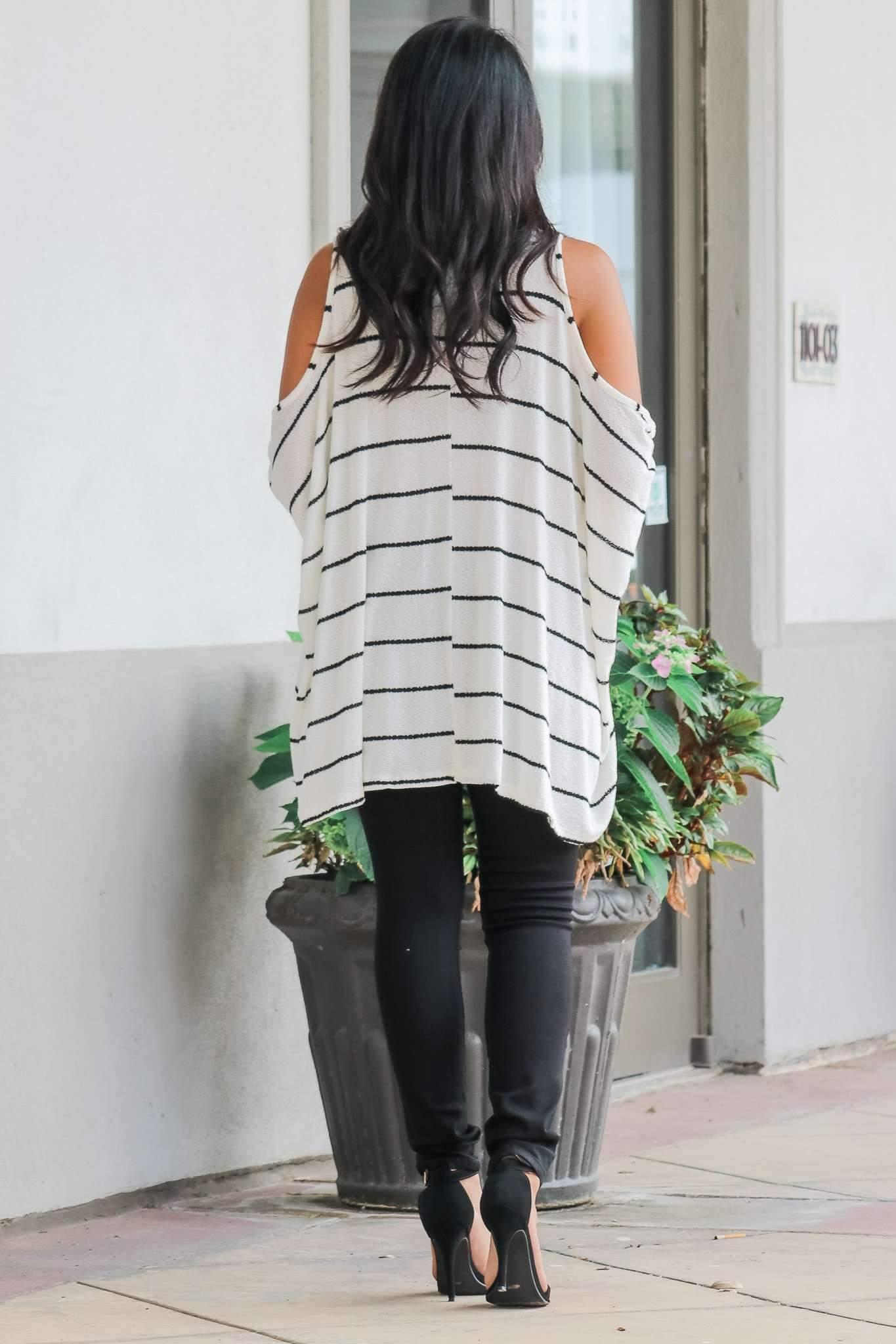 "Jump In Line" Knit Top