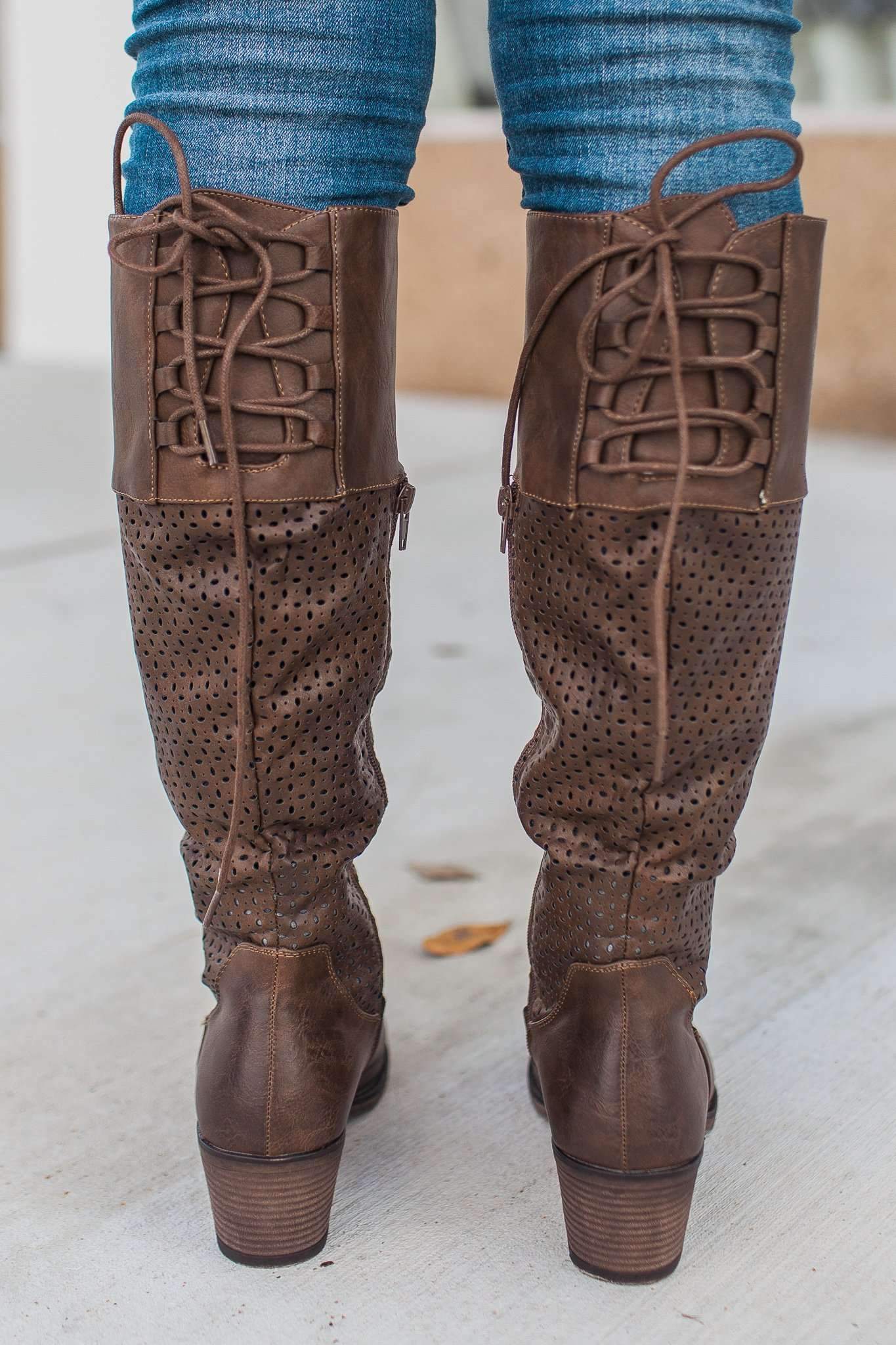 "Take A Breath" Perforated Boots