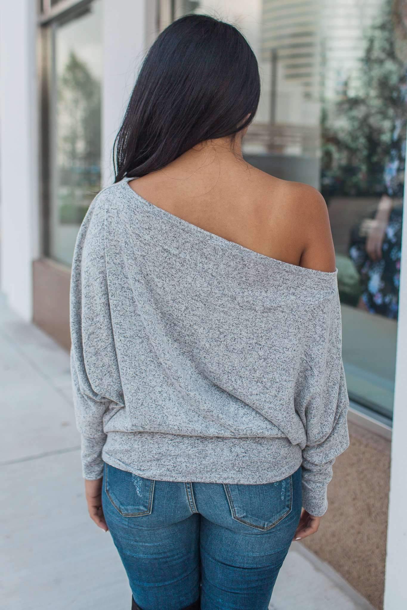 "More Than You" Dolman Top (Grey)