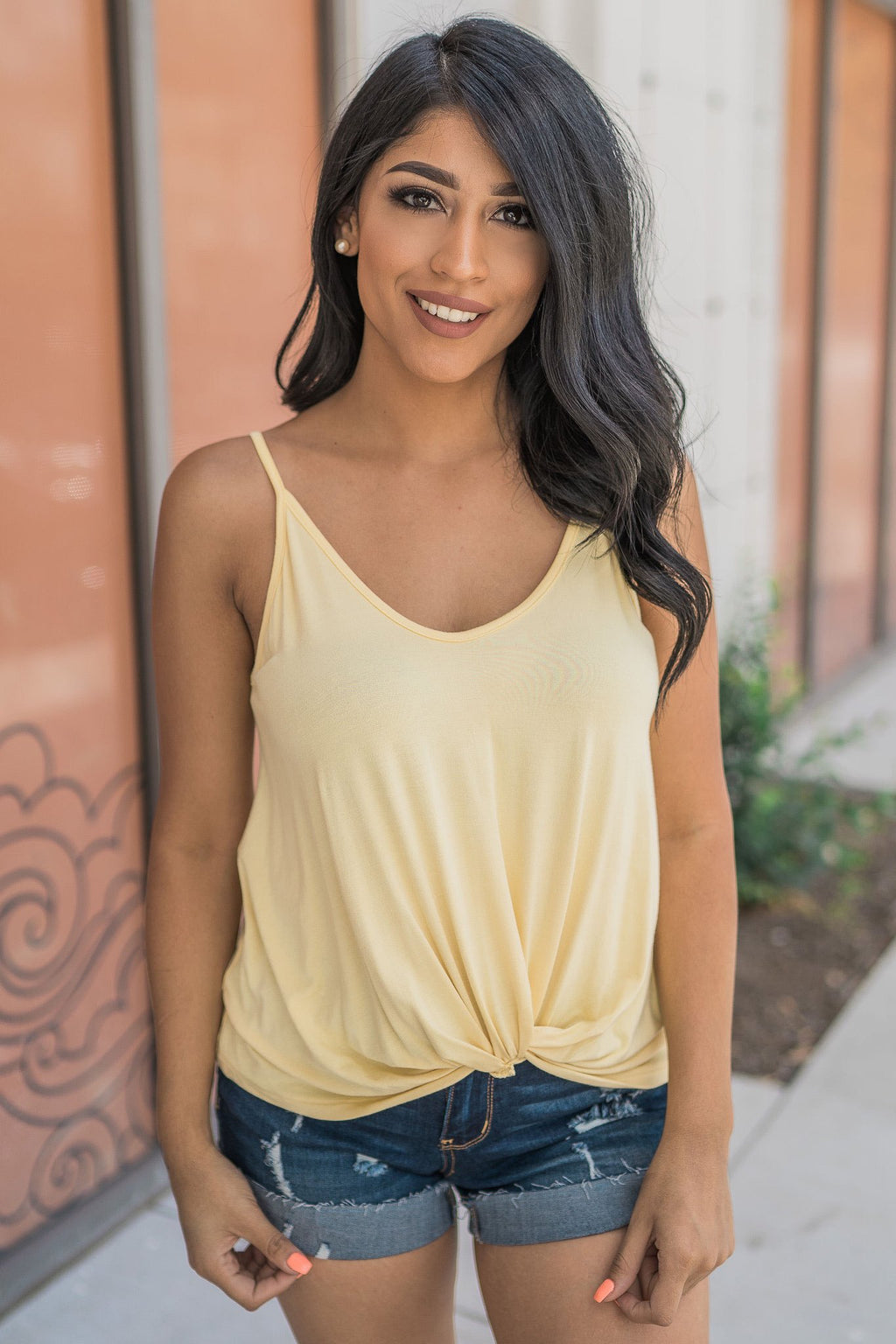 "Twist The Story" Tank Top (Banana)
