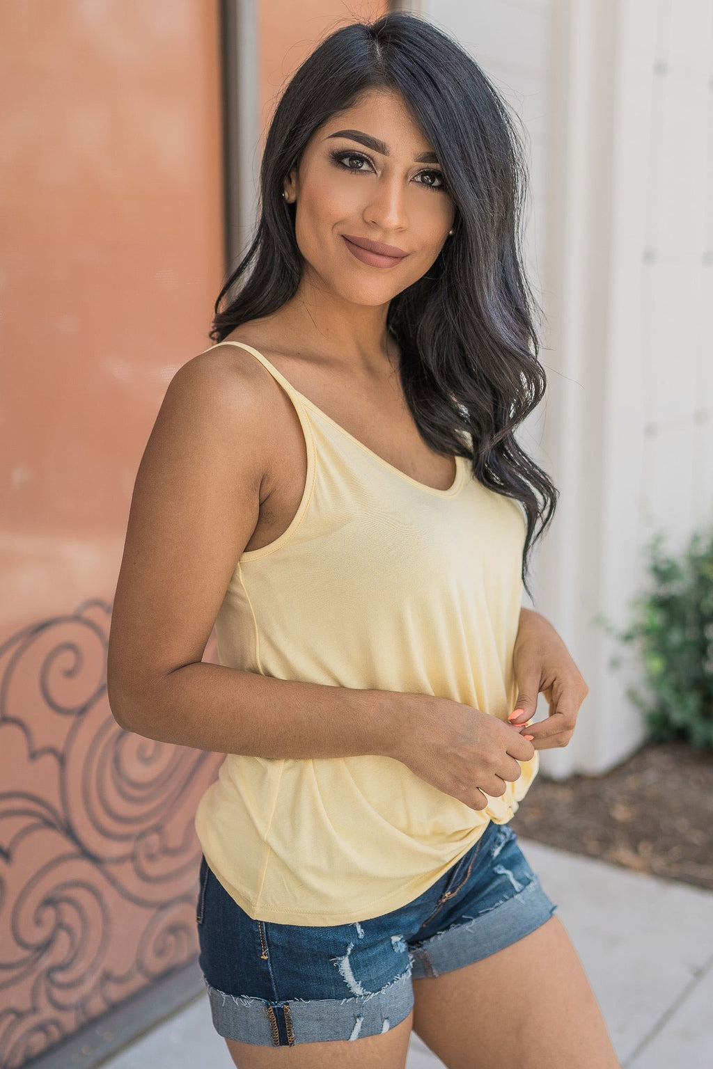 "Twist The Story" Tank Top (Banana)