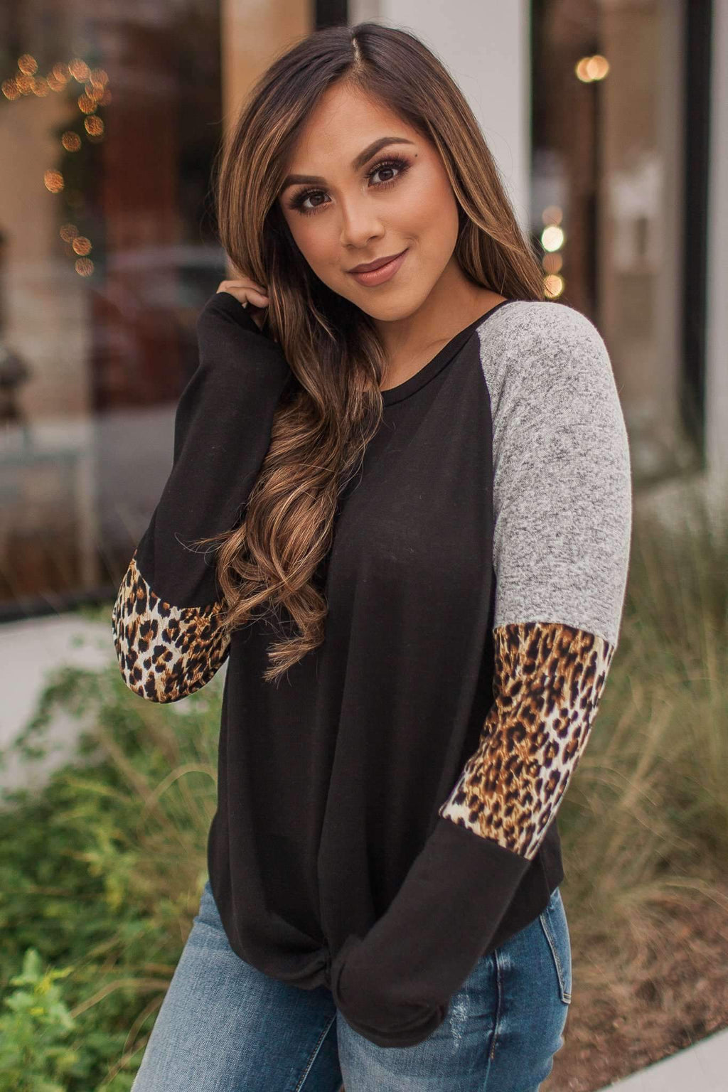 "Meow And Twist" Knit Top