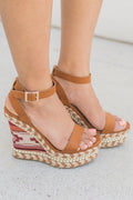 "All That Sass" Platform Wedges (Tan)