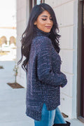 "In My Arms" Pullover Sweater (Navy)