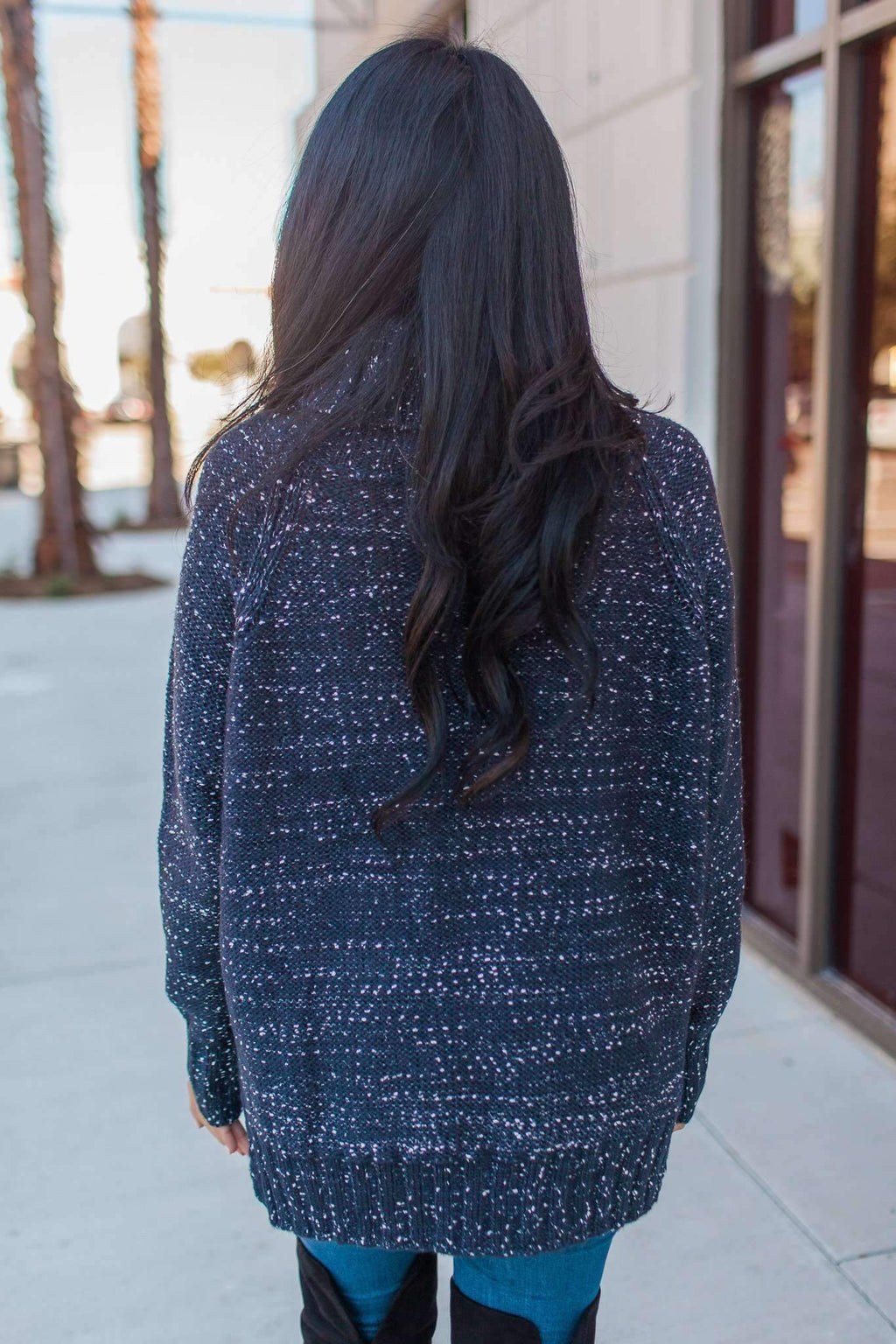 "In My Arms" Pullover Sweater (Navy)