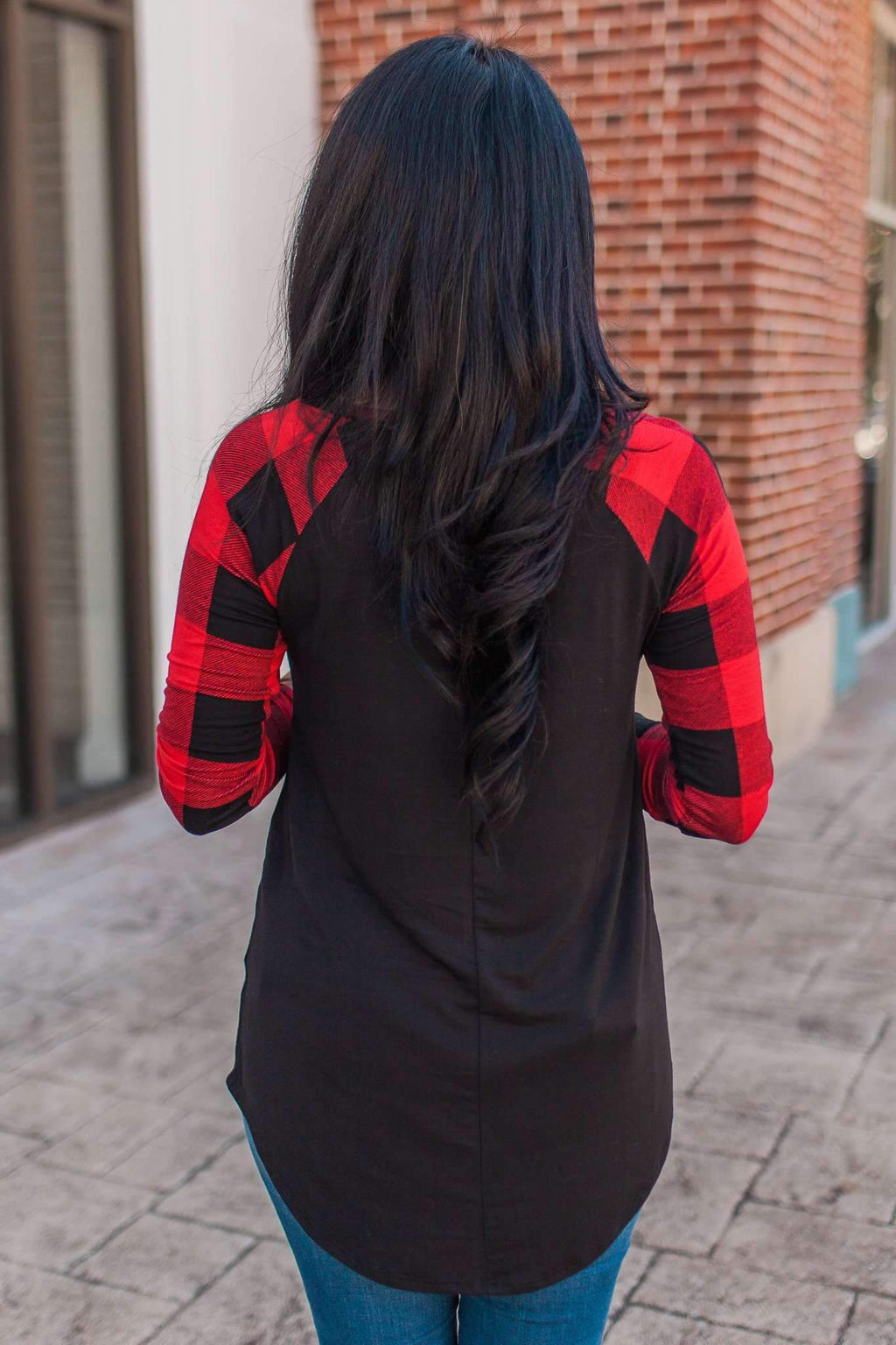 "Welcome To Plaid" Knit Top