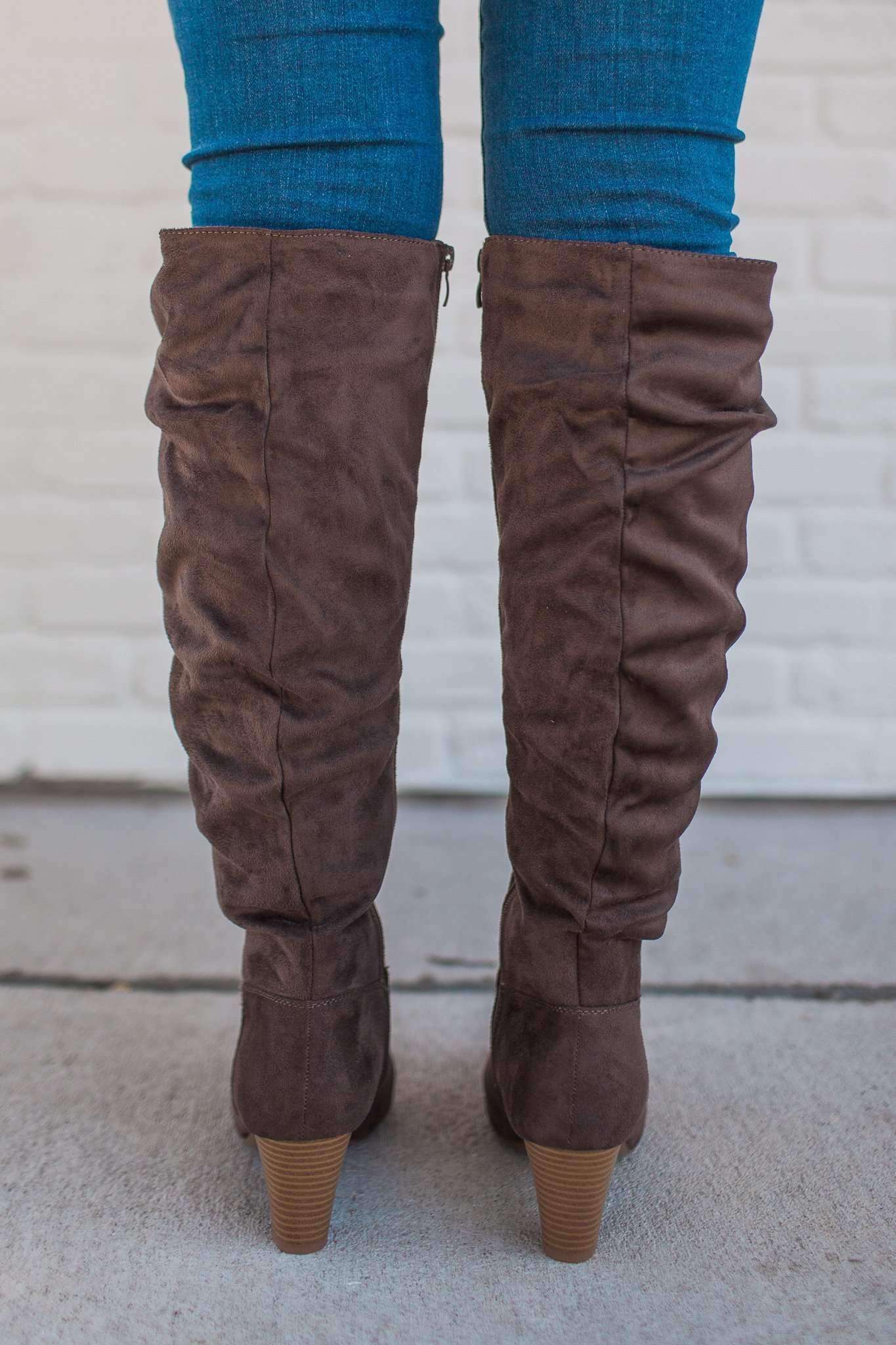 "Need You Now" Slouchy Boots (Mocha)