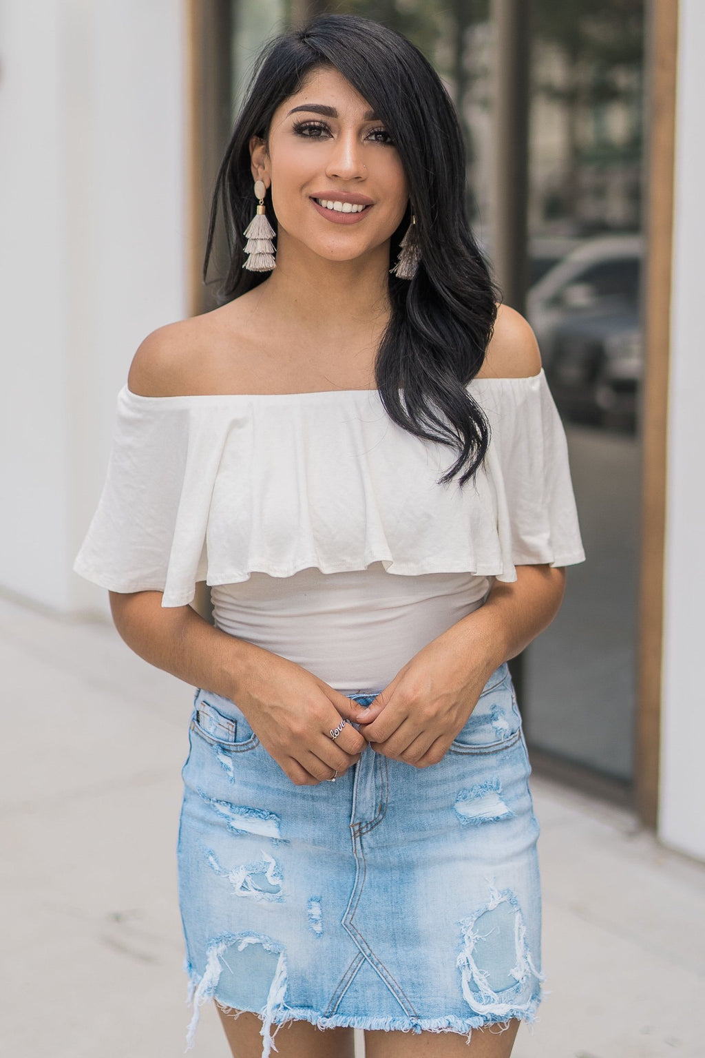 "The Perfect Piece" Ruffle Bodysuit