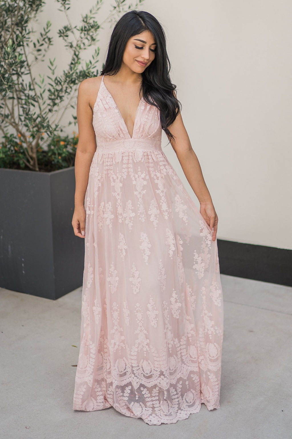 “Radius Of Radiance” Maxi Dress (Blush)