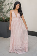 “Radius Of Radiance” Maxi Dress (Blush)