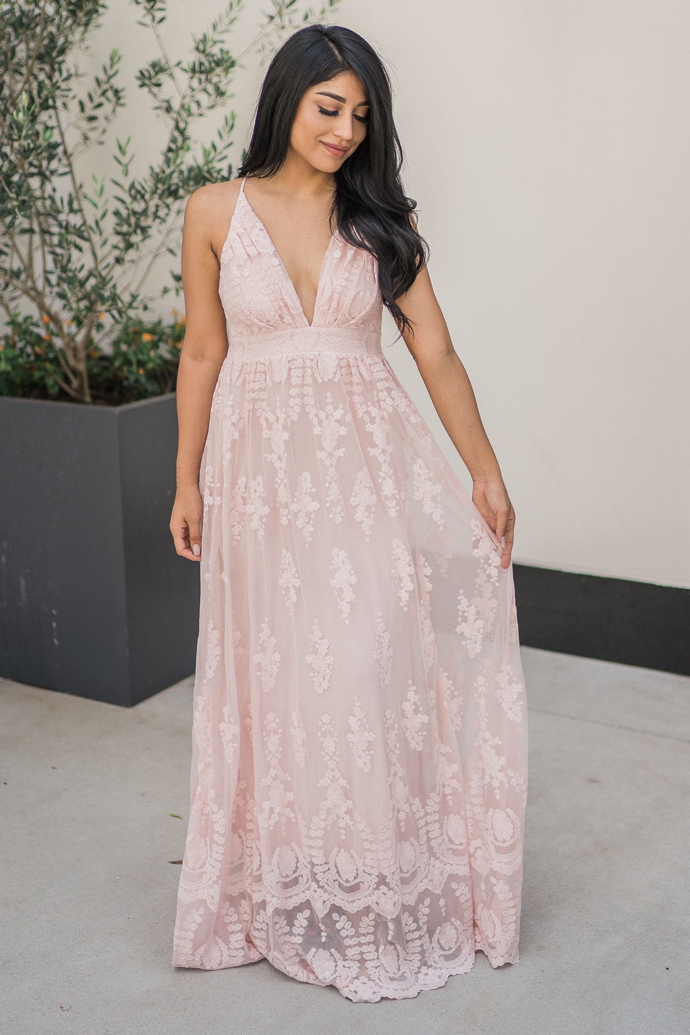 “Radius Of Radiance” Maxi Dress (Blush)