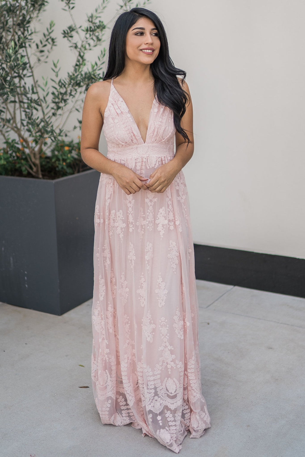 “Radius Of Radiance” Maxi Dress (Blush)