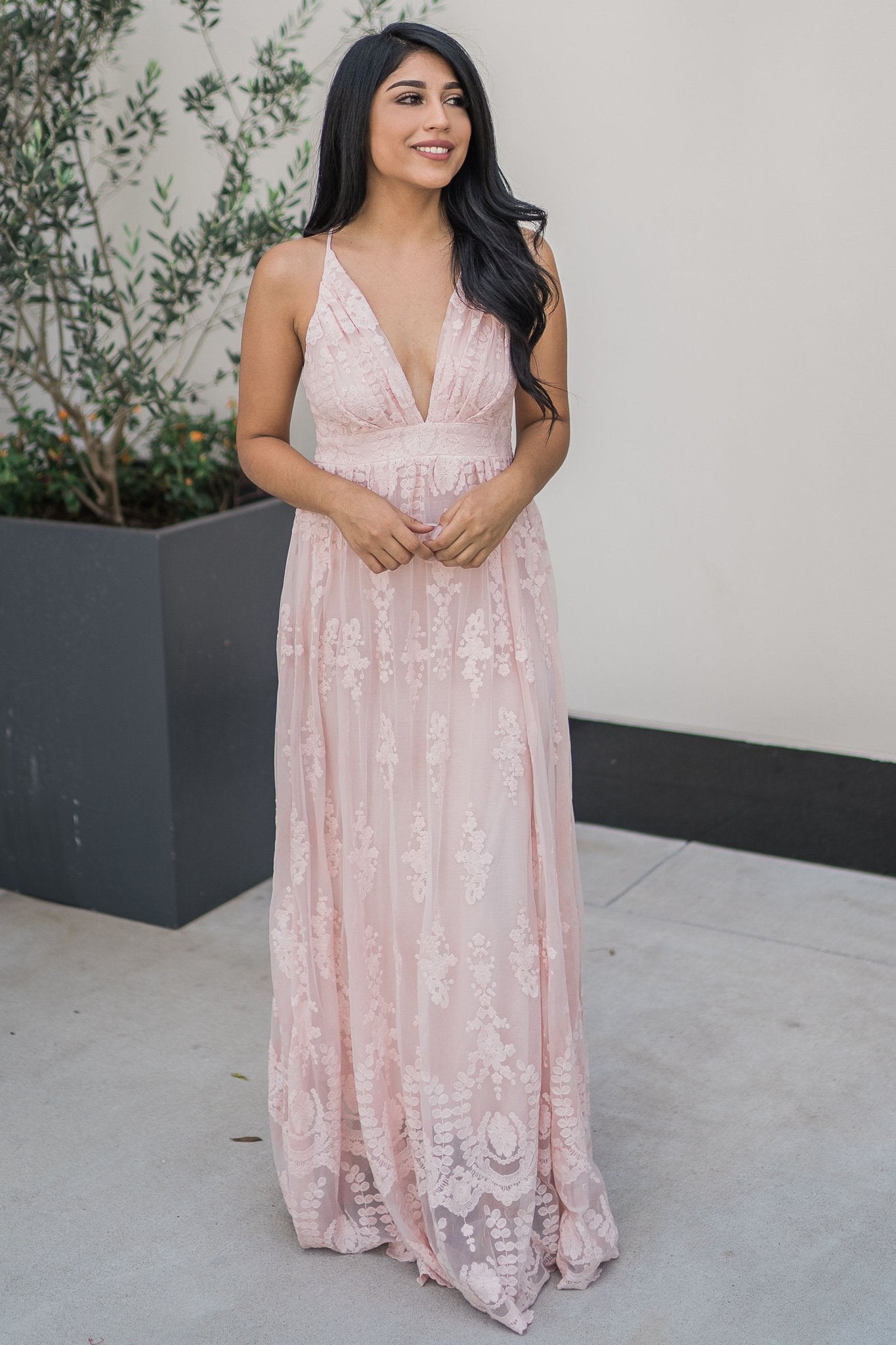 “Radius Of Radiance” Maxi Dress (Blush)