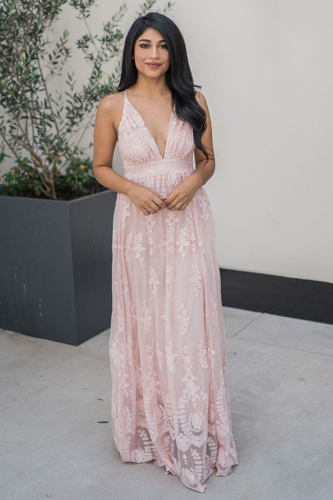 “Radius Of Radiance” Maxi Dress (Blush)