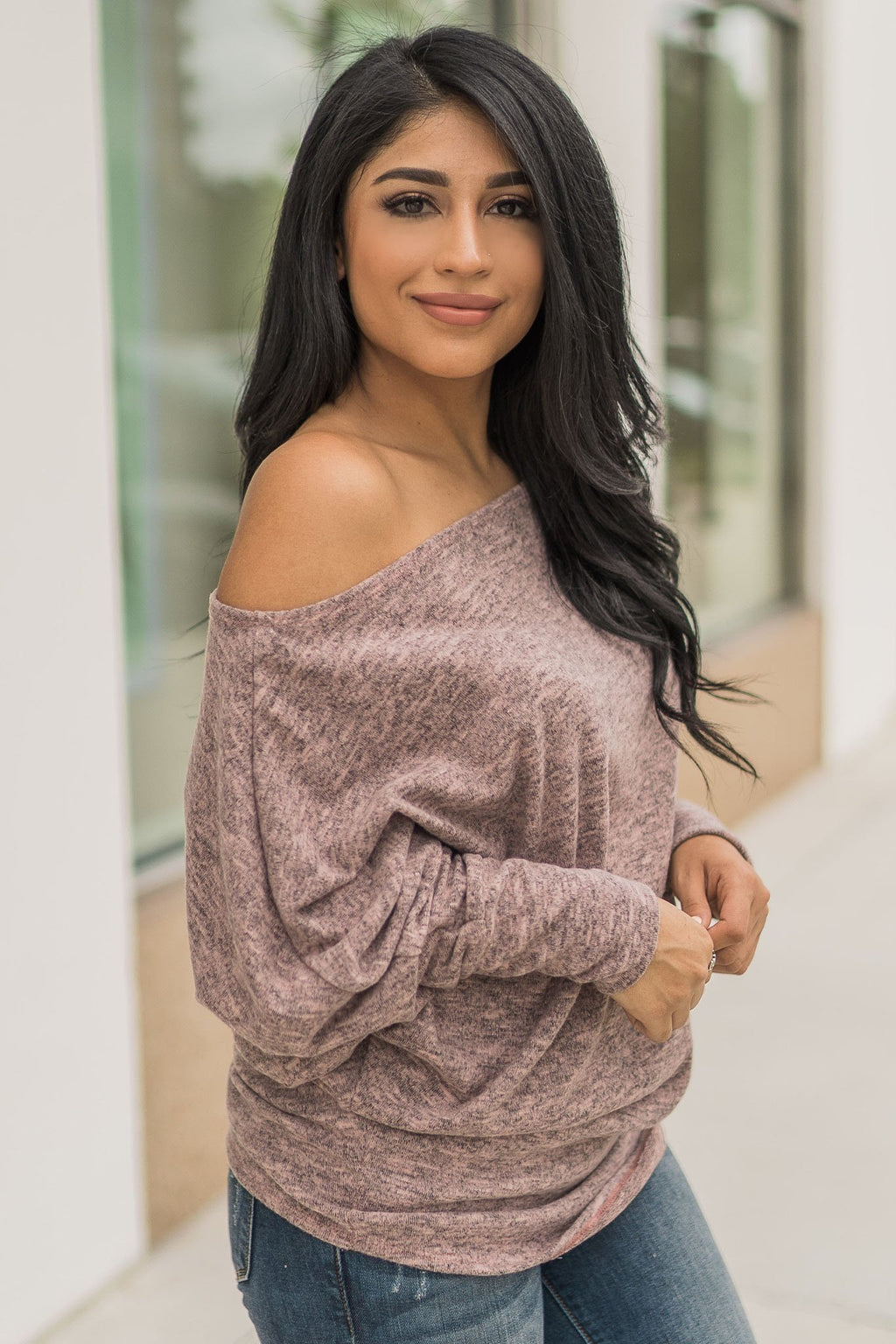 "More Than You" Dolman Top (Blush)