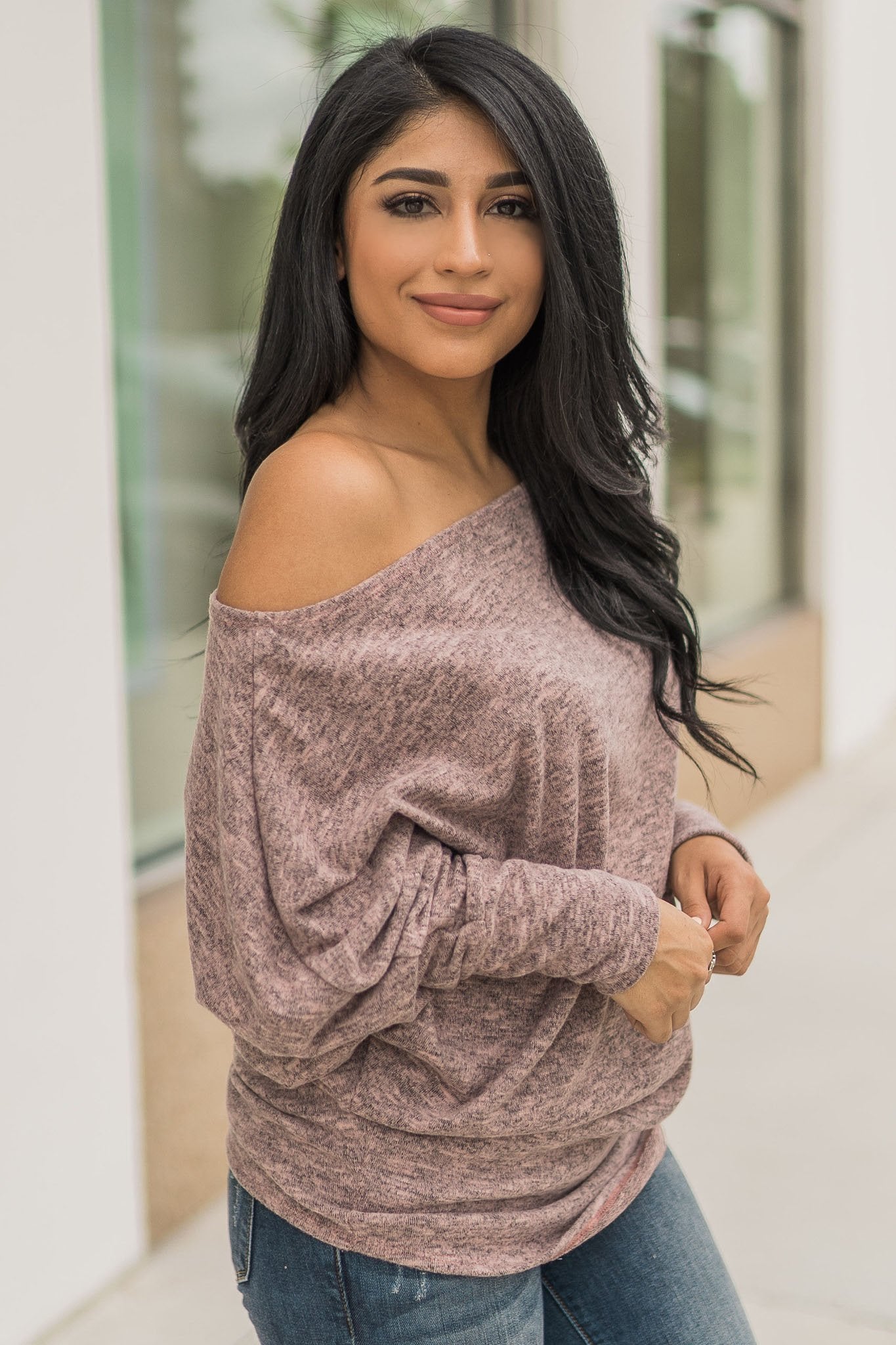 "More Than You" Dolman Top (Blush)