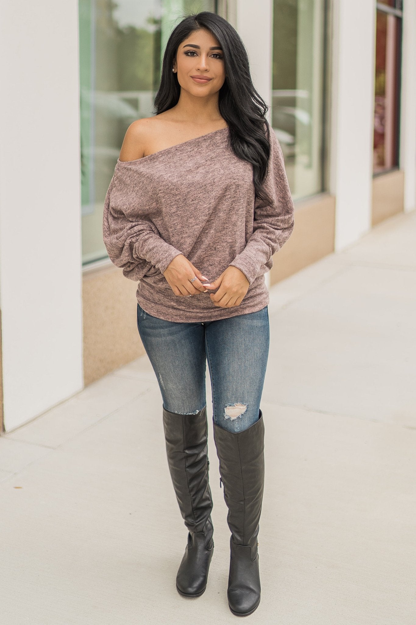"More Than You" Dolman Top (Blush)