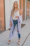 "All She Wrote" Kimono Wrap (Periwinkle)