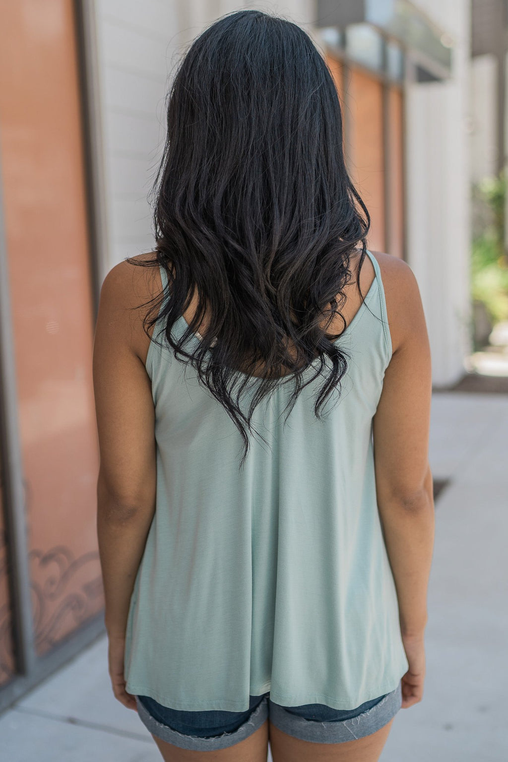 "Casual Chic Vibes" Tank Top (Sage)