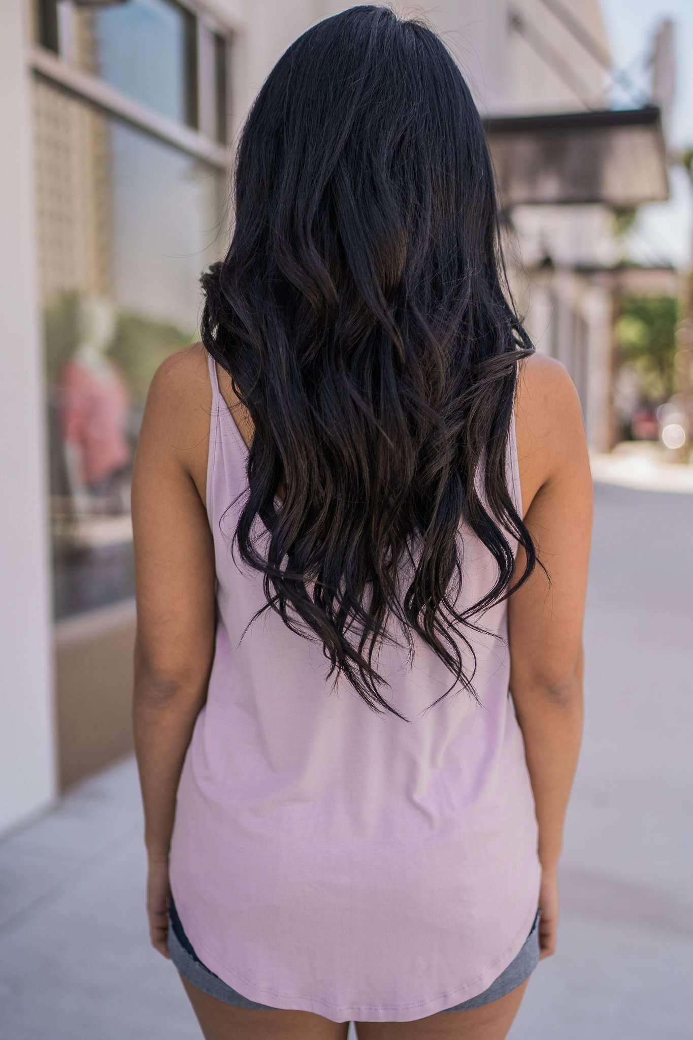"Twist The Story" Tank Top (Lavender)