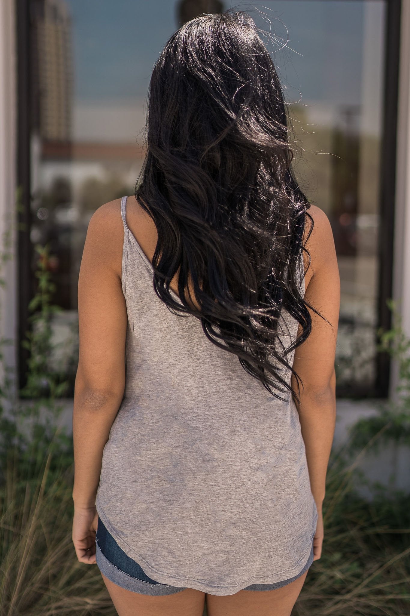 "Twist The Story" Tank Top (Light Grey)