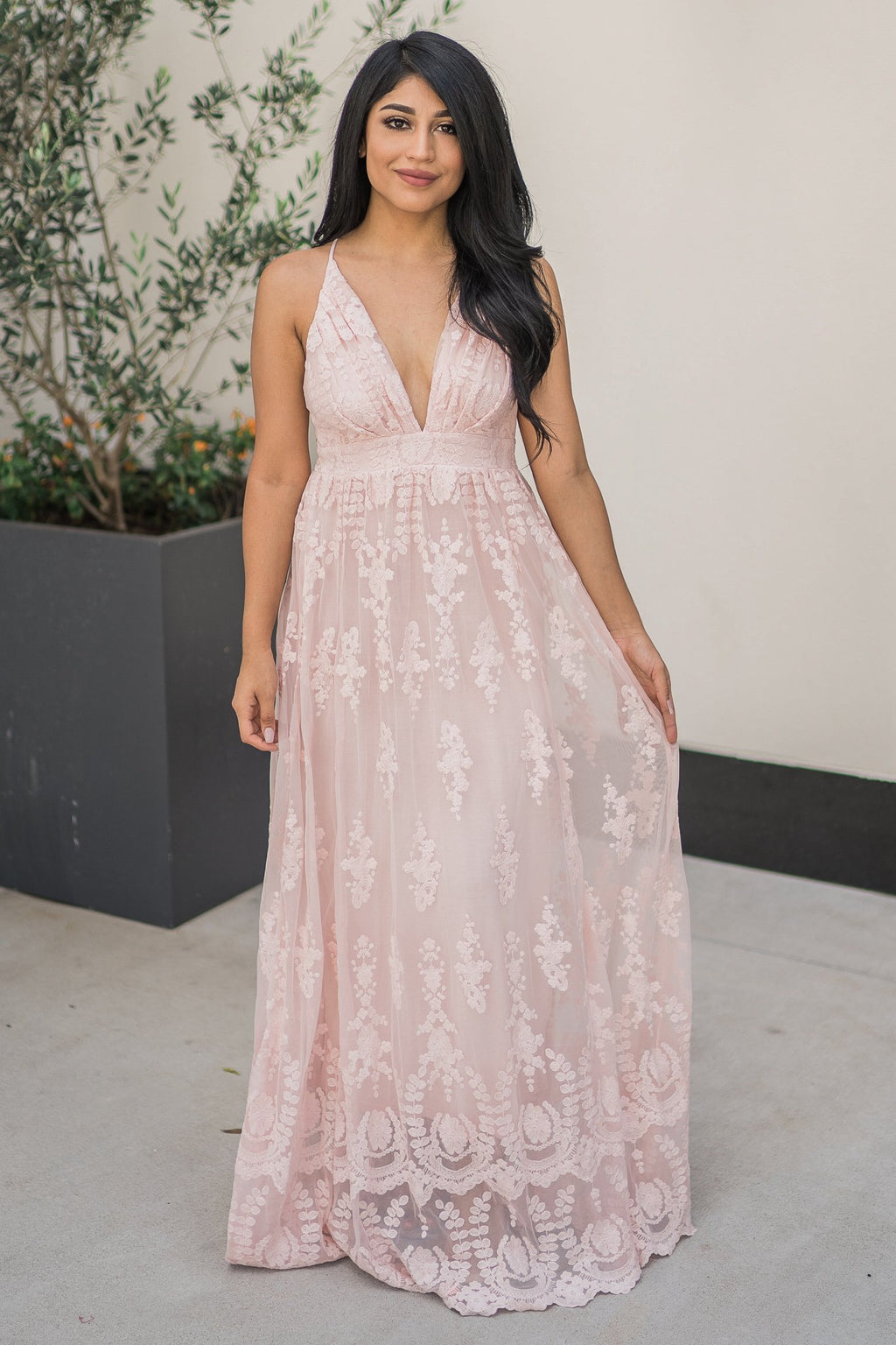 “Radius Of Radiance” Maxi Dress (Blush)