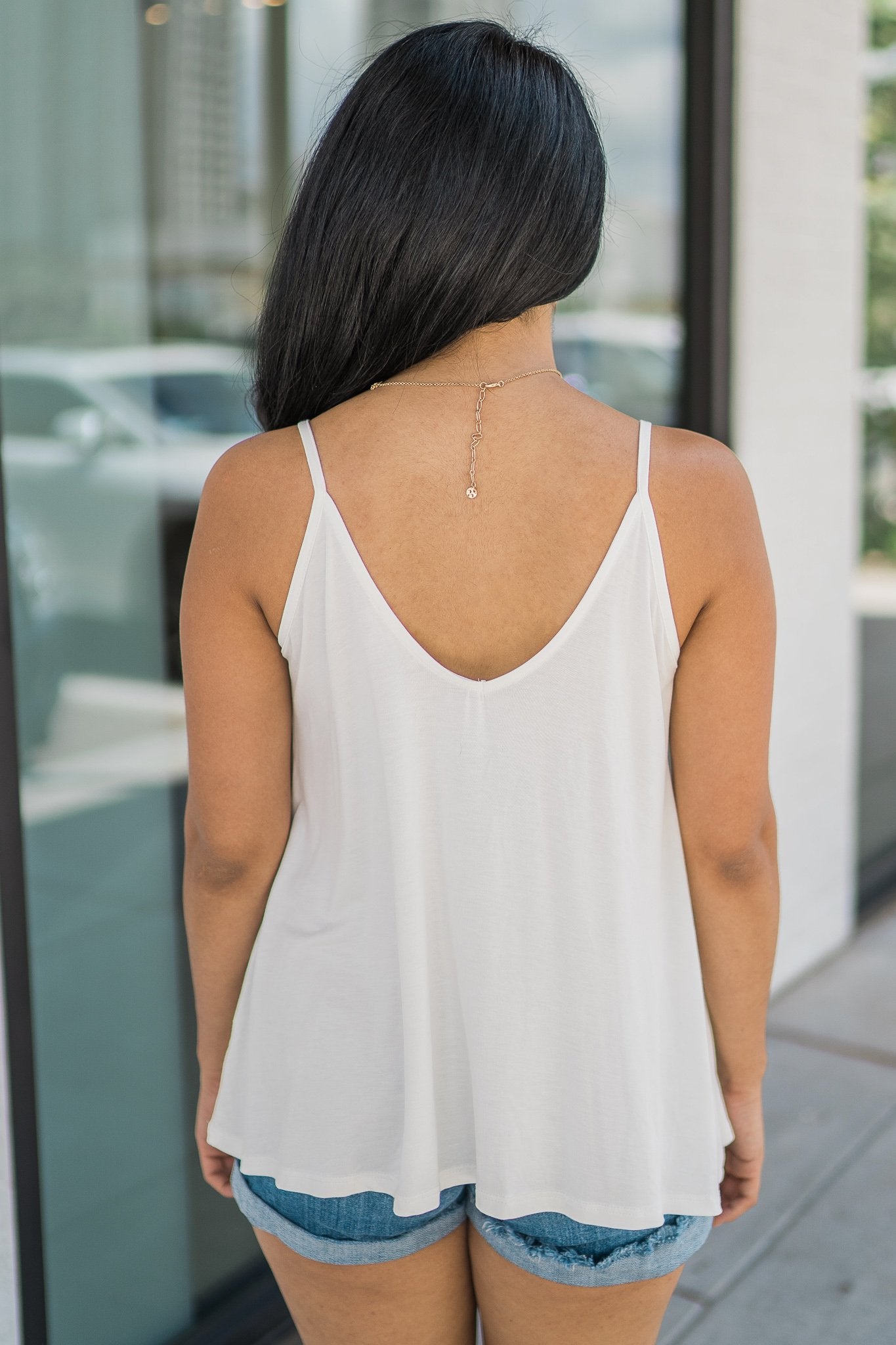 "Casual Chic Vibes" Tank Top (Off-White)