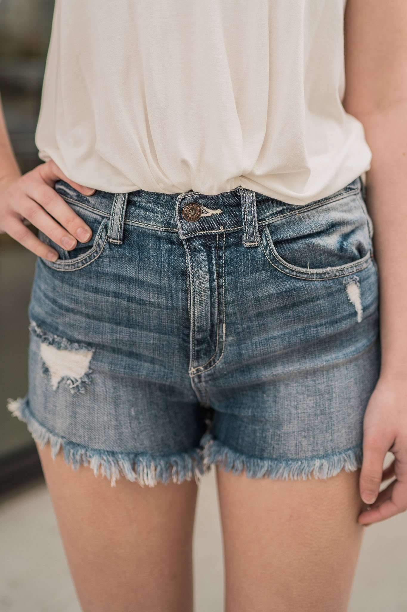 "The High Life" Denim Shorts