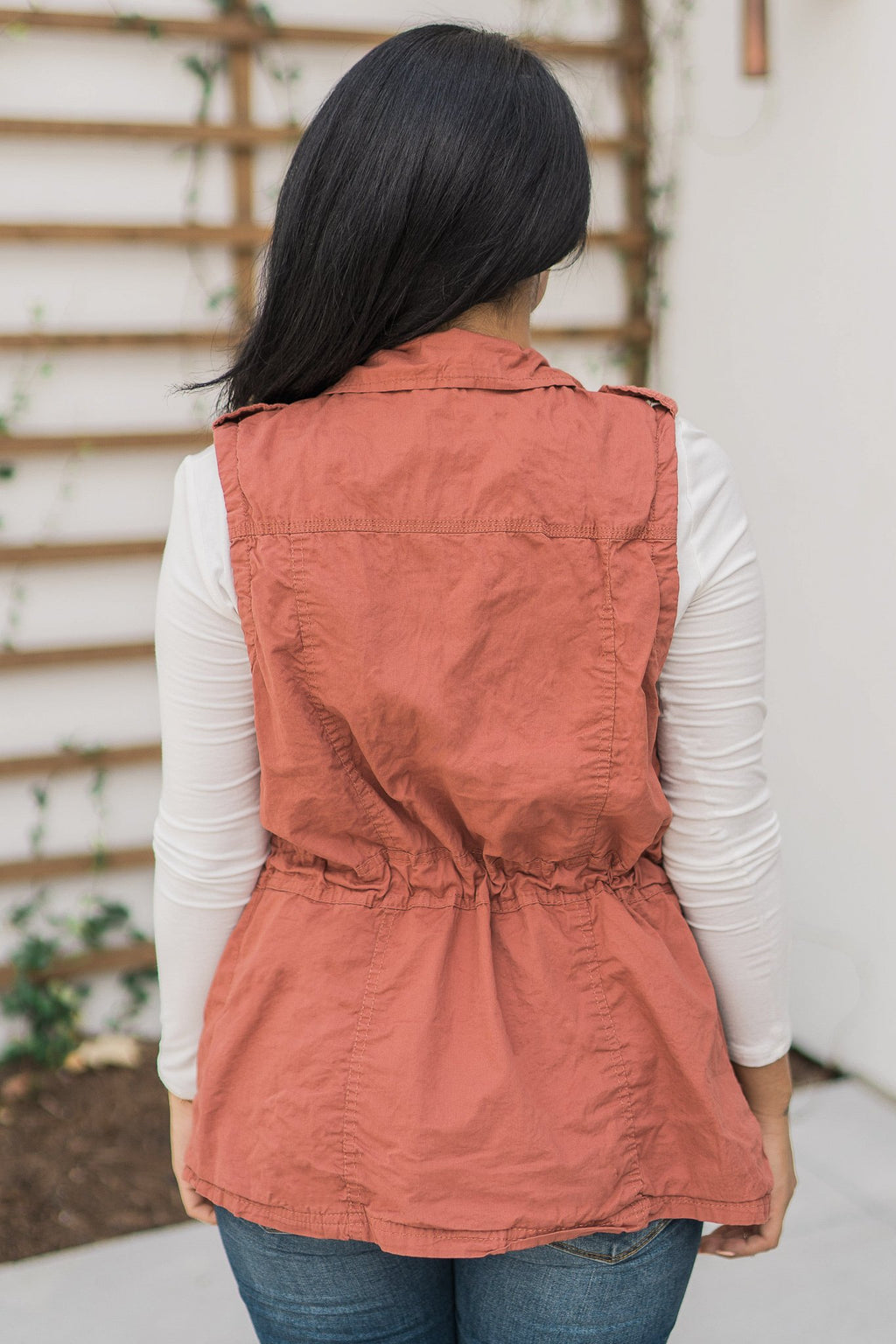 "Right On Trend" Cargo Vest (Rust)