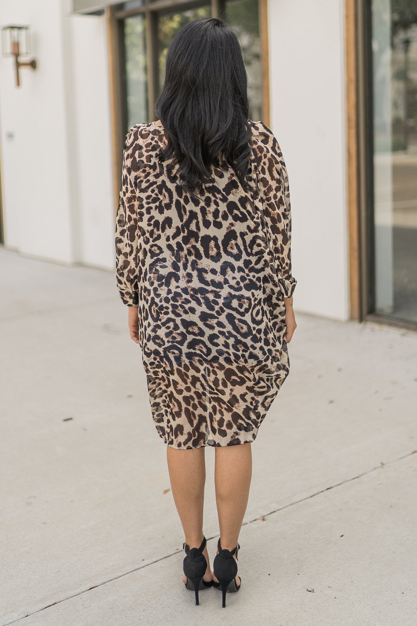 "Pounce On It" Leopard Kimono (Taupe)