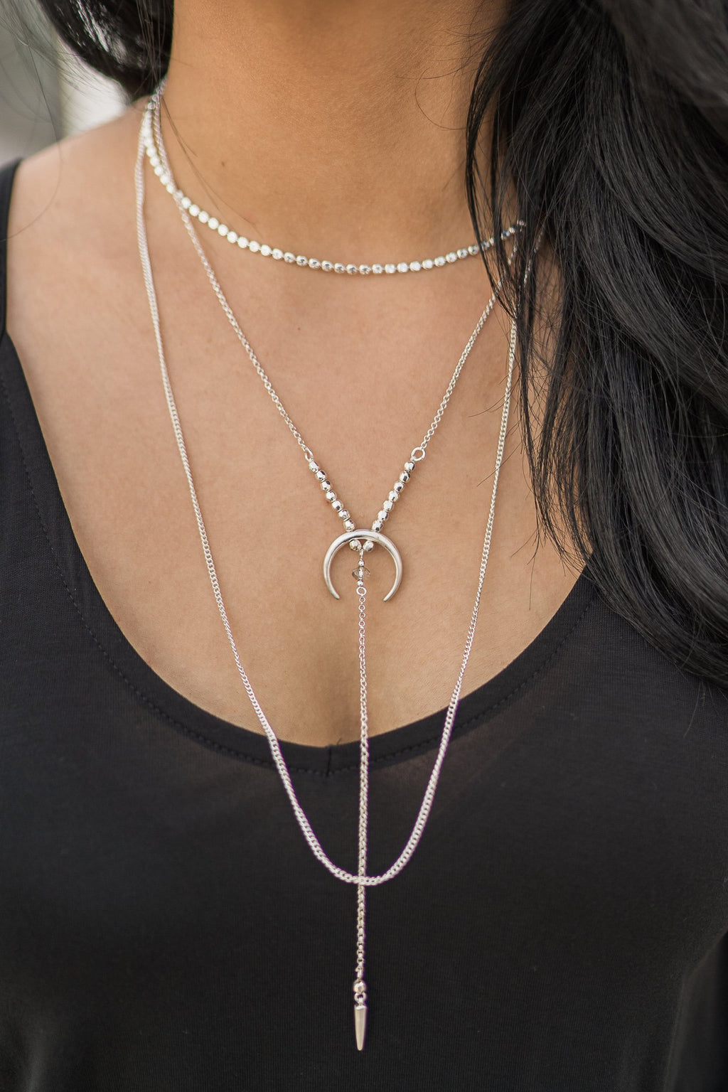 Marisa Layered Necklace (Silver)