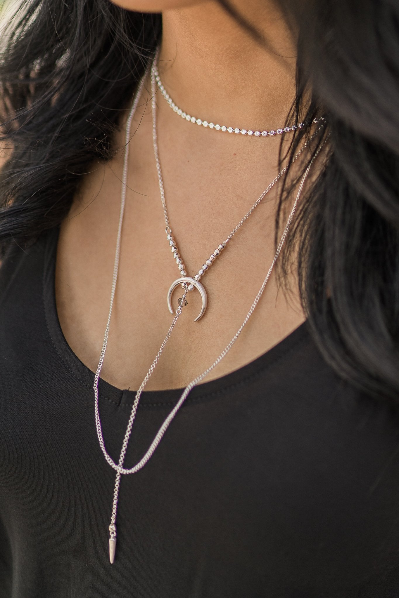 Marisa Layered Necklace (Silver)