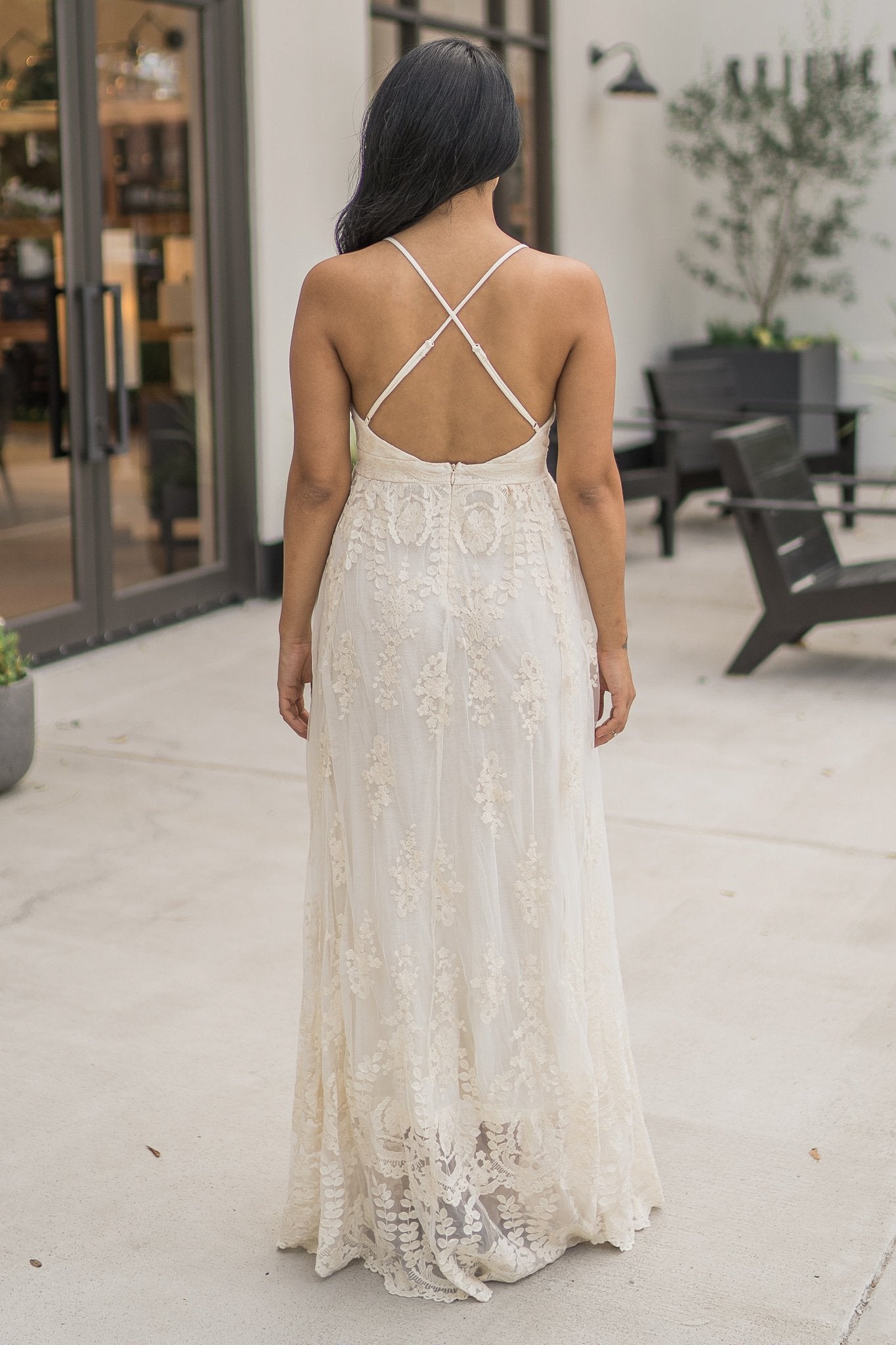 “Radius Of Radiance” Maxi Dress (Cream)