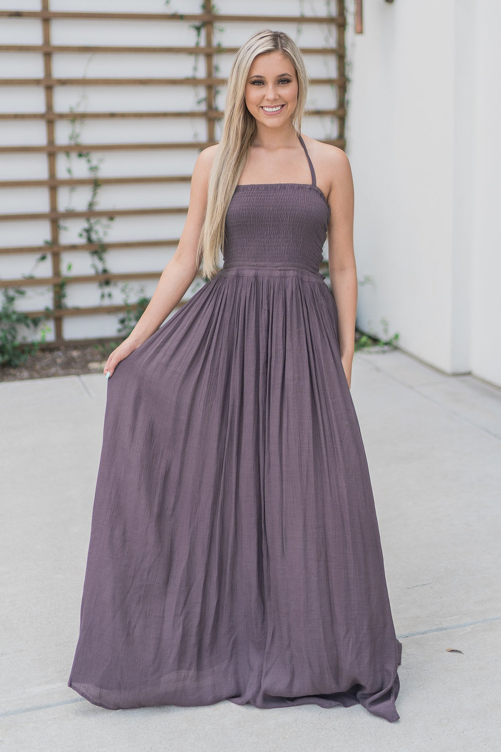 "Don't Be Shy" Maxi Dress (Midnight)