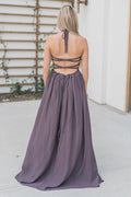 "Don't Be Shy" Maxi Dress (Midnight)