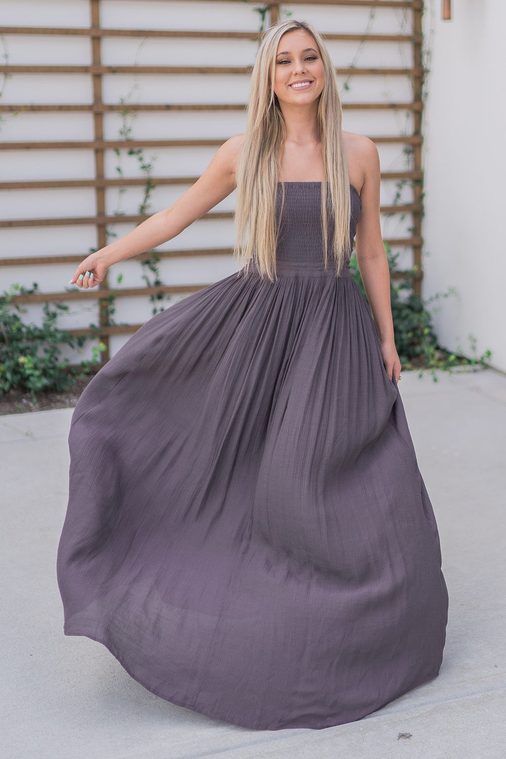 "Don't Be Shy" Maxi Dress (Midnight)