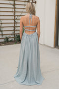 "Don't Be Shy" Maxi Dress (Cloud)