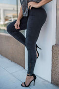 "Set The Trend" Moto Leggings (Black)