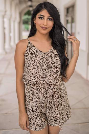 All About Drama Spotted Romper
