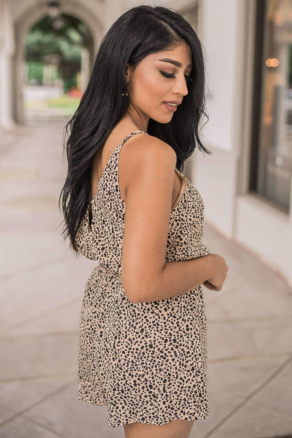 All About Drama Spotted Romper